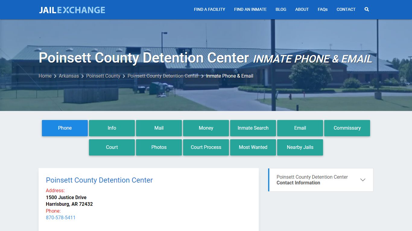 Inmate Phone - Poinsett County Detention Center, AR - Jail Exchange