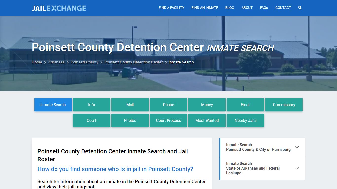 Poinsett County Detention Center Inmate Search - Jail Exchange