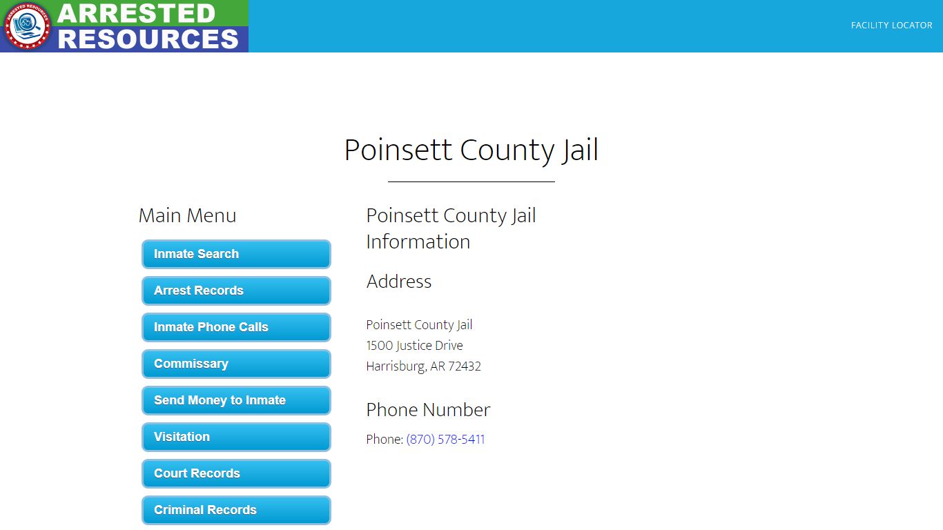 Poinsett County Jail - Inmate Search - Harrisburg, AR
